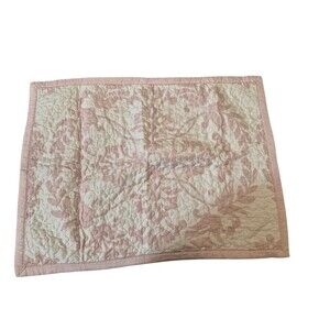 Threshold Quilted pillow Sham standard size Cotton fill pink white